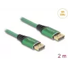 DeLOCK DisplayPort kábel 16K 60 Hz 2 m zelený kov