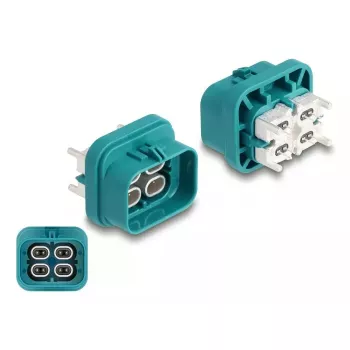 DeLOCK HDMTD Quad konektor samec pre PCB, krytie IP67 IP69K