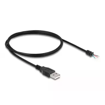 DeLOCK USB 2.0 Type-A konektor samec na 4 voľné vodiče 1 m čierny