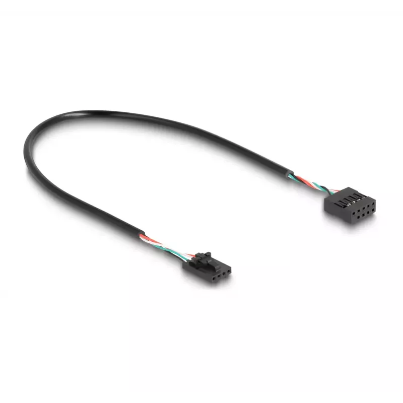 DeLOCK USB 2.0 pin header hub 2 porty čierny modrý