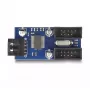 DeLOCK USB 2.0 pin header hub 2 porty čierny modrý