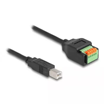 DeLOCK USB 2.0 kábel Type-B konektor samec na svorkovnicový adaptér 15 cm
