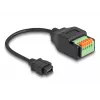 DeLOCK USB 2.0 kábel Mini-B konektor samica na adaptér na svorkovnicu 15 cm