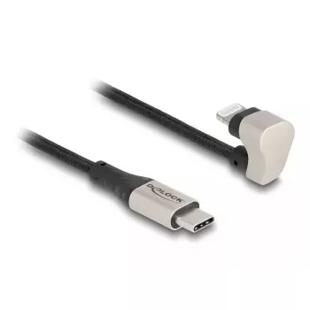 Dátový a nabíjací kábel DeLOCK USB Type-C na Lightning 180° zahnutý 2 m MFi