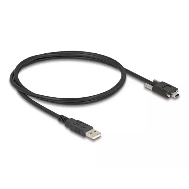 USB 2.0 kábel DeLOCK 80478 1 m Type-A konektor samec na Mini-B konektor samec čierny