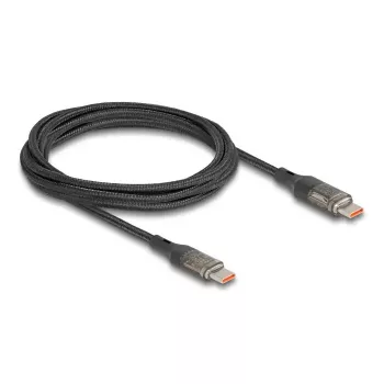 Kábel DELOCK USB Type-C na USB Type-C PD 3.0 100 W USB 2.0 dáta 2 m s indikátorom výkonu