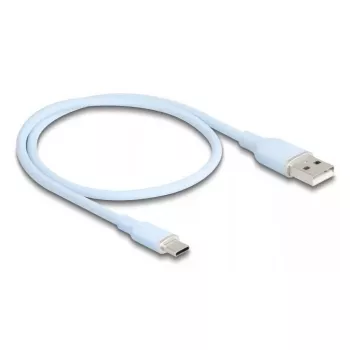 USB kábel DeLOCK 81221 USB 2.0 0,5 m USB A USB C modrá