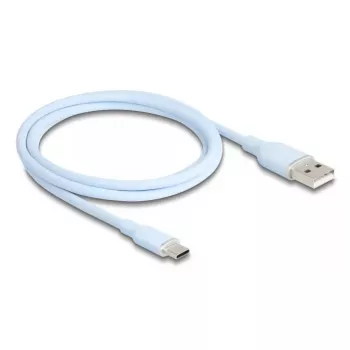 DeLOCK USB kábel USB 2.0 1 m USB A USB C modrý 81222