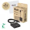 DisplayPort 2-in-1 obojsmerný switch CLUB3D CSV-1009 — 2x DisplayPort výstupy, 8K@60Hz, čierna