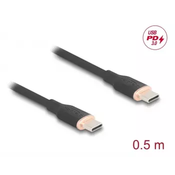 DeLOCK USB kábel USB 2.0 0,5 m USB-C čierna 81237