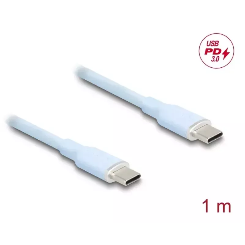 USB kábel DeLOCK 81234 USB 2.0 1 m USB C modrý