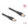 DeLOCK USB kábel USB 2.0 1m USB C čierny 81238