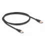 DeLOCK USB kábel USB 2.0 1m USB C čierny 81238