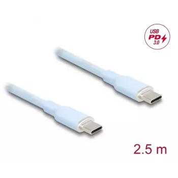 DeLOCK USB kábel USB 2.0 2,5m USB C modrá 81235