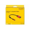 DeLOCK USB Type-C na DisplayPort adaptér 8K 30 Hz HDR červený