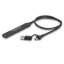 DeLOCK 4 portový tenký USB hub USB Type-C USB Type-A 5 Gbps čierny