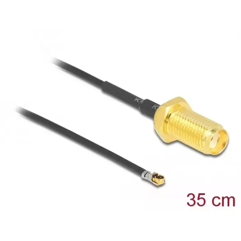 Koaxiálny kábel DeLOCK 12664 0,35 m SMA MHF 4L LK čierny