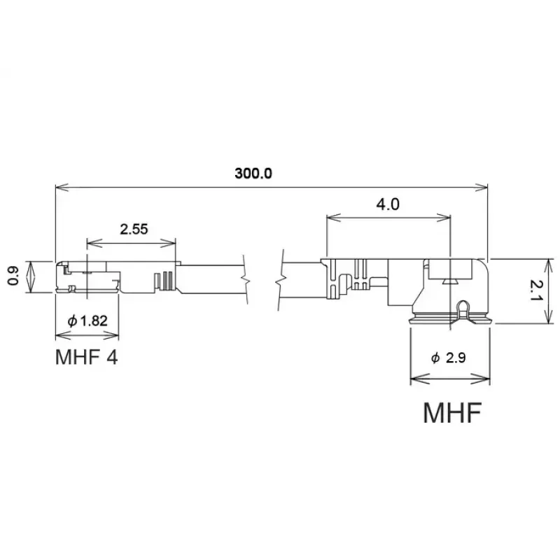 Koaxiálny kábel DeLOCK 89649 0,3 m MHF I-PEX MHF IV HSC MXHP32