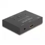DeLOCK HDMI 2-1 prepínač obojsmerný 8K 60 Hz kov čierny