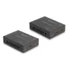 KVM extender DELOCK 65957 — HDMI a USB vysielač a prijímač, káblový, až do 70 m, 18 Gbit/s, 600 MHz, čierny