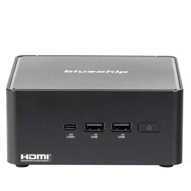 bluechip BUSINESSline M1435 Intel Core 3 100U 8 GB DDR5-SDRAM 500 GB SSD Windows 11 Pro Mini-PC čierny