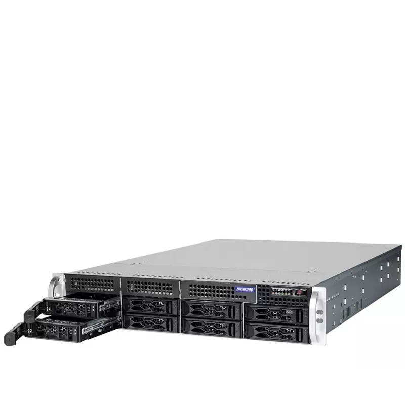 bluechip SERVERline R42316s 2 HE Rack, Intel® Xeon® Silver 4410Y procesor / 2,00 GHz, TPM modul, 32 GB DDR5, 2 x 960 GB SSD, 2 x 10 Gigabit Ethernet
