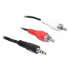 Audio kábel DeLOCK 84277 10m 3,5mm 2 x RCA čierny