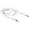 Audio kábel DeLOCK 83440 1m 3,5 mm biely