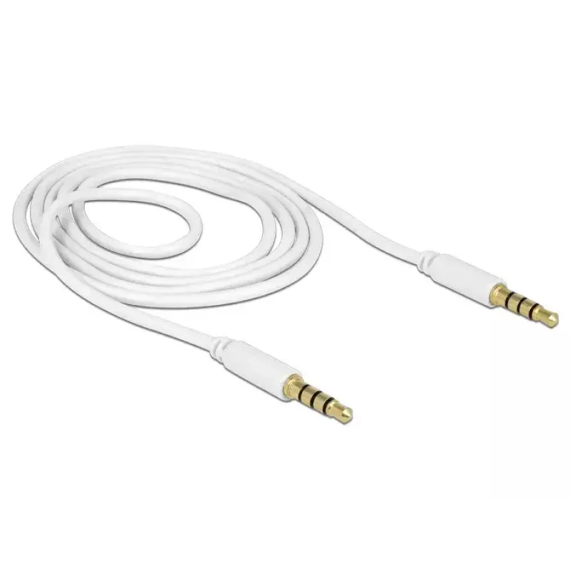 Audio kábel DeLOCK 83440 1m 3,5 mm biely