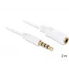 Audio kábel DeLOCK 3.5mm 2m biely