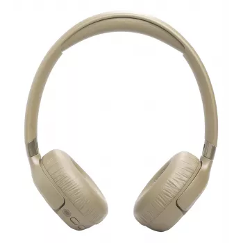 Headset JBL Tune 680NC, káblový a bezdrôtový (Bluetooth, USB-C), okolo uší, hlavový most, béžová, 20–20000 Hz, 161 g