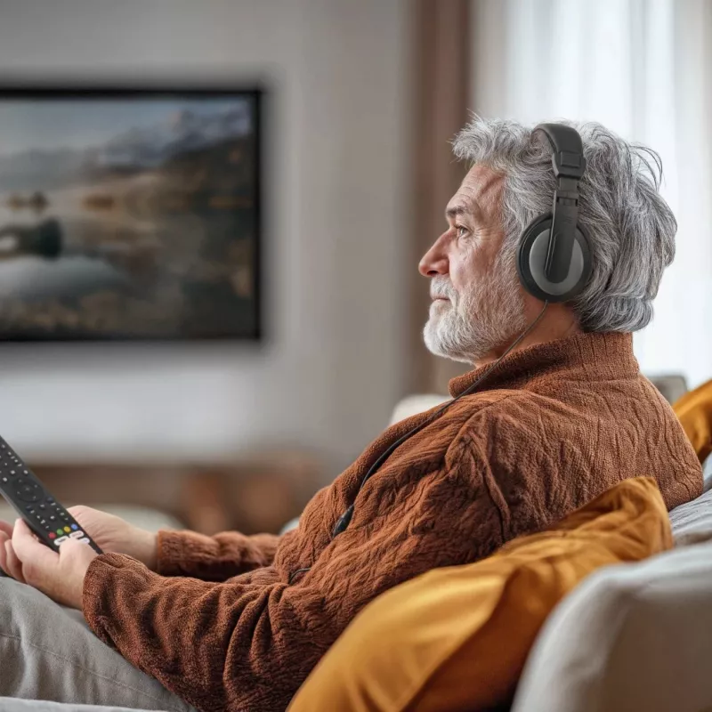 Hama ShellTV II slúchadlá káblové cez hlavu TV čierna, tmavosivá