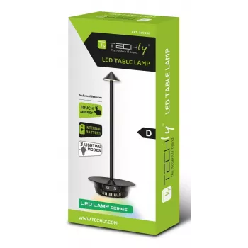 Techly I-LAMP-TABLE3 stolná lampa SMD LED modul 1 W SMD LED D čierna