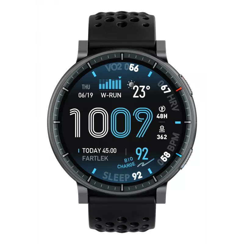 Smartwatch Amazfit Active Max okrúhle AMOLED 1,5 inch 480×480 dotykový displej 64 MB RAM 4 GB 658 mAh čierny
