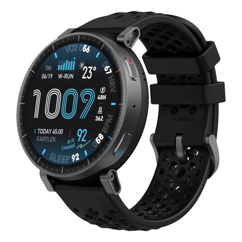 Smartwatch Amazfit Active Max okrúhle AMOLED 1,5 inch 480×480 dotykový displej 64 MB RAM 4 GB 658 mAh čierny
