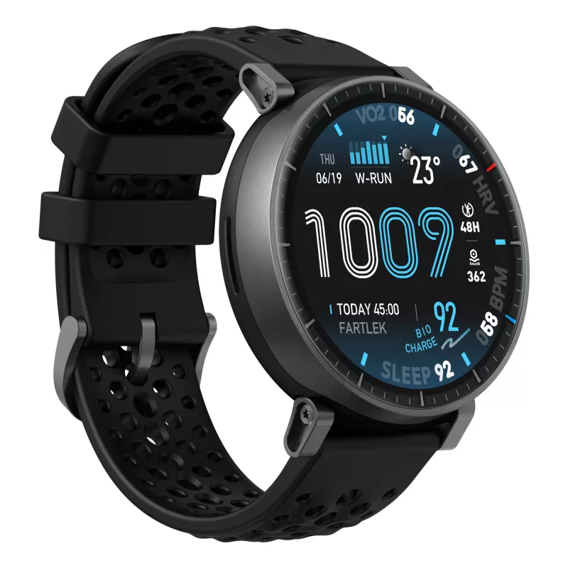 Smartwatch Amazfit Active Max okrúhle AMOLED 1,5 inch 480×480 dotykový displej 64 MB RAM 4 GB 658 mAh čierny