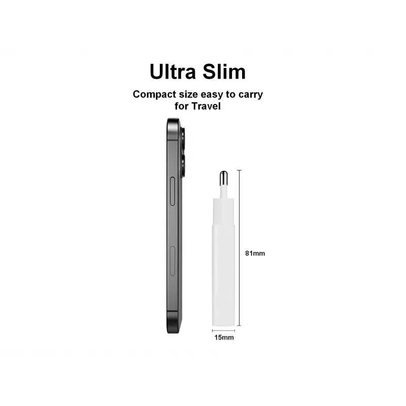 Nástenná nabíjačka EQUIP 1-portová 20W GaN USB-C PD — vstup 100–240V, max. výstup 12V, biela