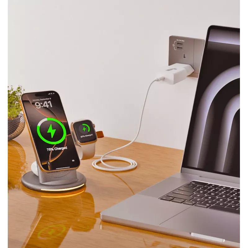 Nástenná nabíjačka EQUIP 1-portová 20W GaN USB-C PD — vstup 100–240V, max. výstup 12V, biela