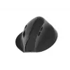 EQUIP ergonomická vertikálna bezdrôtová myš pre pravákov, 1600 DPI, RF Wireless + Bluetooth, nabíjateľná, 6 tlačidiel, čierna