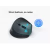 EQUIP ergonomická vertikálna bezdrôtová myš pre pravákov, 1600 DPI, RF Wireless + Bluetooth, nabíjateľná, 6 tlačidiel, čierna