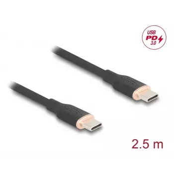 USB kábel DeLOCK 81239 2,5 m USB-C čierny USB 2.0 0,48 Gbit/s