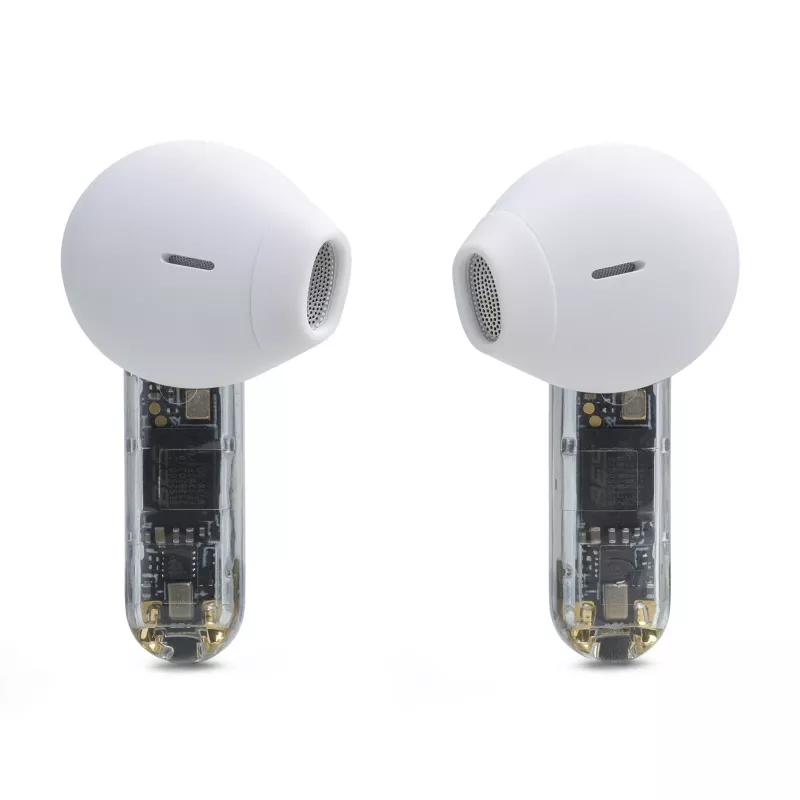 JBL Tune Flex Ghost Edition headset True Wireless Stereo (TWS) In-ear hovory/hudba Bluetooth transparentný, biely