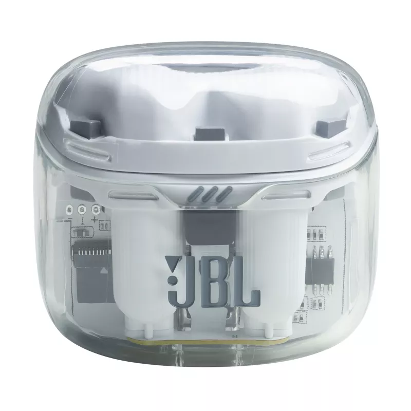 JBL Tune Flex Ghost Edition headset True Wireless Stereo (TWS) In-ear hovory/hudba Bluetooth transparentný, biely