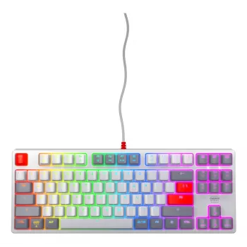 Mechanická herná klávesnica CHERRY K4V2 RGB Tenkeyless káblová USB 67 klávesov
