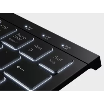 KeySonic KSK-5010ELC (DE) klávesnica pre domácnosť USB QWERTZ nemecká čierna