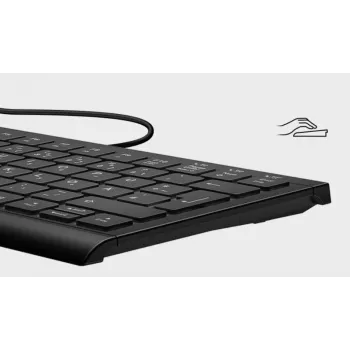 KeySonic KSK-5010ELC (DE) klávesnica pre domácnosť USB QWERTZ nemecká čierna