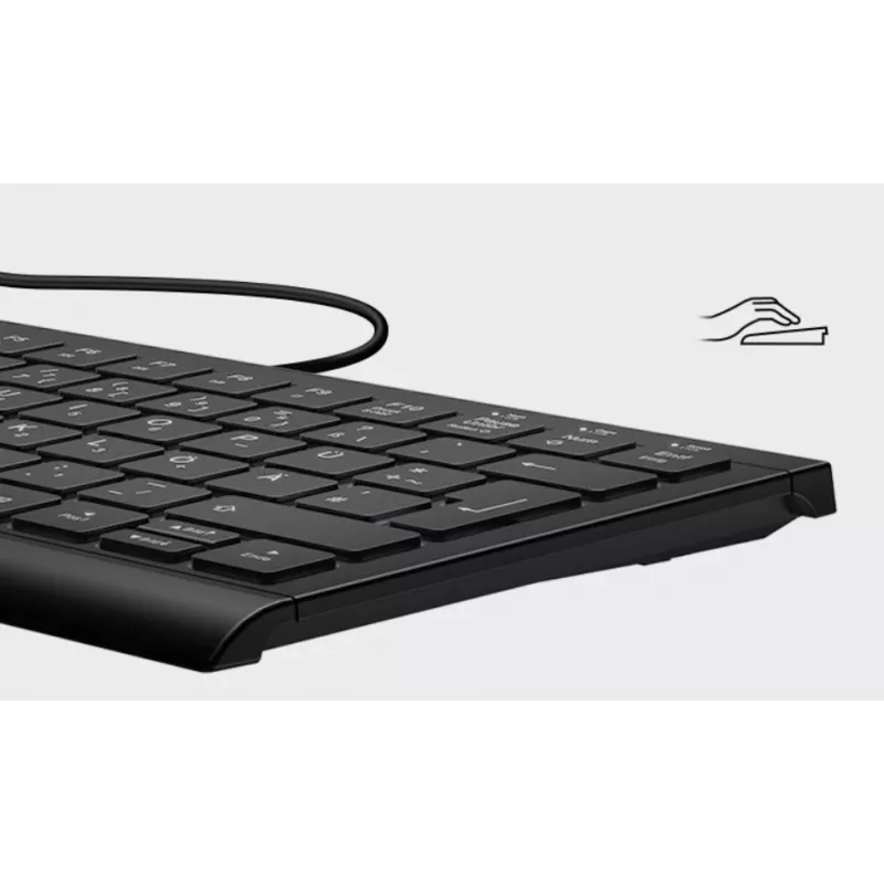 KeySonic KSK-5010ELC (DE) klávesnica pre domácnosť USB QWERTZ nemecká čierna