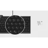 KeySonic KSK-5010ELC (DE) klávesnica pre domácnosť USB QWERTZ nemecká čierna