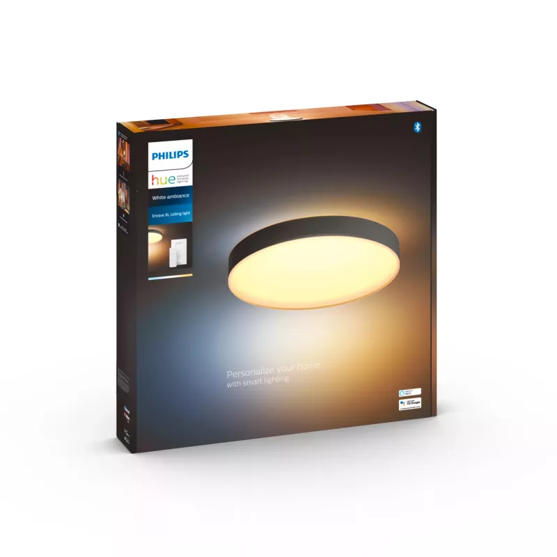Inteligentné stropné svietidlo Philips Hue White ambience Enrave extra large čierna