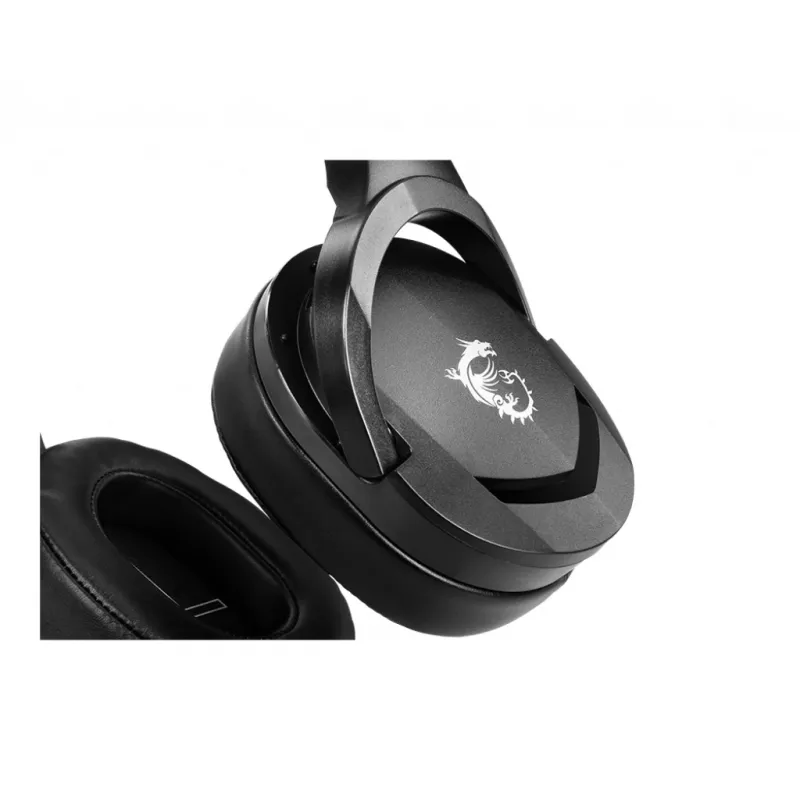 MSI IMMERSE GH20 herný headset '3,5-mm-Inline s audio splitter príslušenstvom, čierny, 40-mm meniče, jednosmerný mikrofón, PC a multiplatformová kompatibilita'